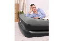 Saltea gonflabilă cu pompă încorporată și perne 203 × 152 × 46 cm – B67403