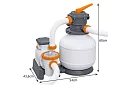 Pompă de nisip pentru piscină 8327 l/h – 280 W - B58499