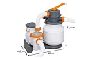 Pompă de nisip pentru piscină 5678 l/h – 230 W - B58497