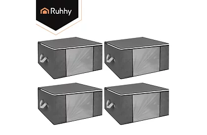 Set de 4 organizatoare de depozitare pentru dulap 60 × 40 × 35 cm