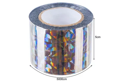 Bandă holografică pentru sperierea păsărilor 50 m