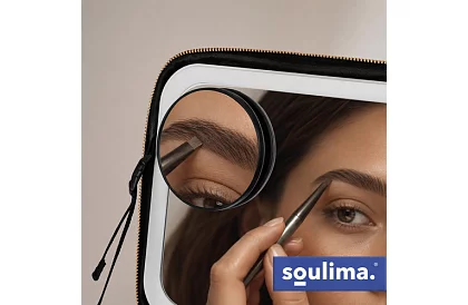 Cufărul cosmetic cu iluminare LED și oglindă