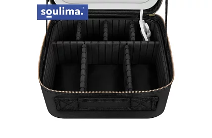 Cufărul cosmetic cu iluminare LED și oglindă