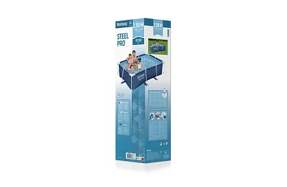 Piscină cadru rectangulară 259 × 170 × 61 cm - Steel Pro B56403