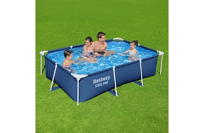 Piscină cadru rectangulară 259 × 170 × 61 cm - Steel Pro B56403