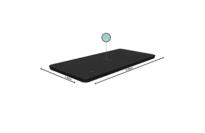 Copertă pentru piscină cu cadru 404 × 201 cm – folie de protecție termică B58232