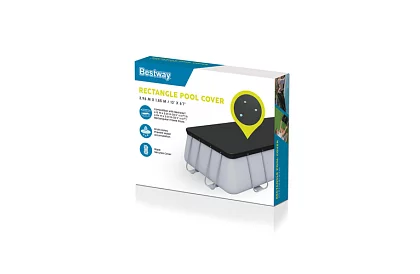 Copertă pentru piscină cu cadru 404 × 201 cm – folie de protecție termică B58232