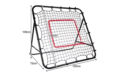 Poarta de fotbal de antrenament 120 × 120 cm cu țintă