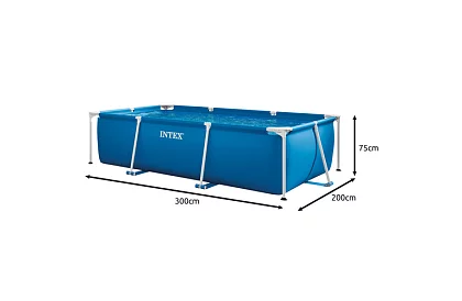 Bazin rectangular cu cadru 300 × 200 × 75 cm – I28272