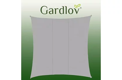 Plasă de umbrire pentru soare 3,6 × 3,6 m – gri