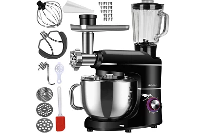 Robot de bucătărie 2200 W, 3 în 1 cu blender și bol de 6,2 l