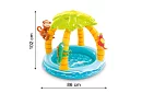 Piscină gonflabilă pentru copii cu umbră 102 × 86 cm - Insula tropicală I58417NP
