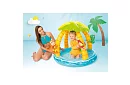 Piscină gonflabilă pentru copii cu umbră 102 × 86 cm - Insula tropicală I58417NP