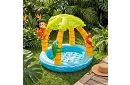 Piscină gonflabilă pentru copii cu umbră 102 × 86 cm - Insula tropicală I58417NP