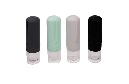 Sticle de călătorie pentru avion pentru cosmetice + necesar cosmetic - set pentru avion