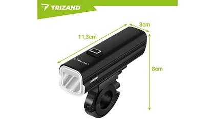 Set de lumini LED pentru bicicletă 1000 lm, 4800 mAh