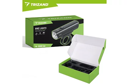 Set de lumini LED pentru bicicletă 1000 lm, 4800 mAh