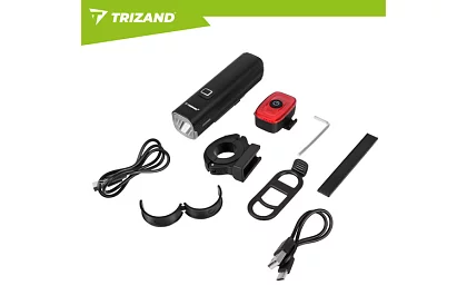 Set de lumini LED pentru bicicletă 1000 lm, 4800 mAh