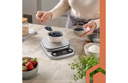 Cântar electronic de bucătărie 5 kg - 0,1 g - oțel inoxidabil