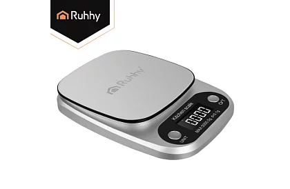 Cântar electronic de bucătărie 5 kg - 0,1 g - oțel inoxidabil
