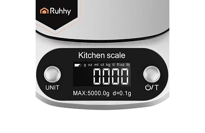 Cântar electronic de bucătărie 5 kg - 0,1 g - oțel inoxidabil