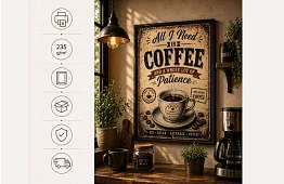 Need coffee - imagine - Cafea și răbdare în stil retro 10