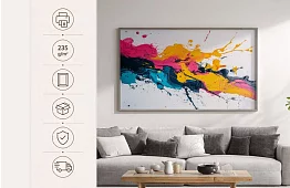 Energia colorată - imagine - Abstracție modernă plină de dinamism 41A