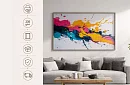 Energia colorată - imagine - Abstracție modernă plină de dinamism 41A
