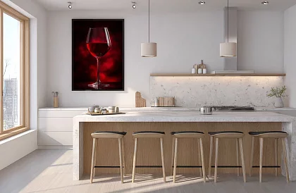 Paharul pasiunii - tablou - Vin roșu elegant în stil luxos 13