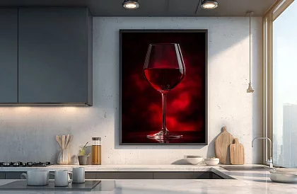 Paharul pasiunii - tablou - Vin roșu elegant în stil luxos 13