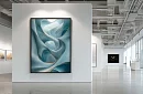 Harmonie albastră - tablou - Abstracție luxoasă cu linii fine 38
