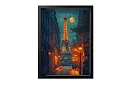Noaptea pariziană - tablou - Turnul Eiffel sub cerul lunar 19