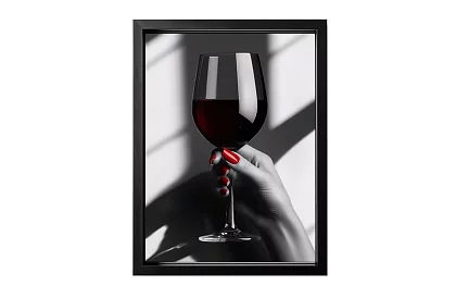 Eleganța de seară - tablou - Un pahar de vin în stil luxos 32