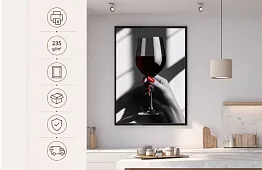 Eleganța de seară - tablou - Un pahar de vin în stil luxos 32
