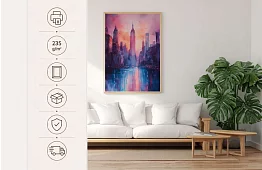 Orașul visurilor - imagine - Metropolă colorată în stil artistic 25