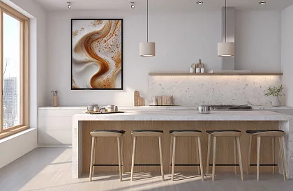 Valul de cafea - imagine - Abstracție elegantă inspirată de cappuccino 29
