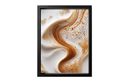 Valul de cafea - imagine - Abstracție elegantă inspirată de cappuccino 29