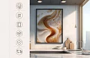 Valul de cafea - imagine - Abstracție elegantă inspirată de cappuccino 29
