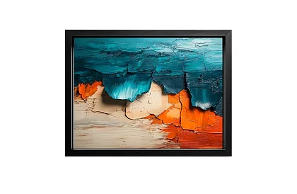 Ciocnire colorată - imagine - Abstracție modernă plină de contraste 39A