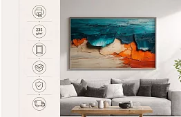 Ciocnire colorată - imagine - Abstracție modernă plină de contraste 39A