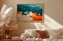 Ciocnire colorată - imagine - Abstracție modernă plină de contraste 39A