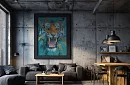 Energie sălbatică - tablou - Tigru în stil artistic modern 49