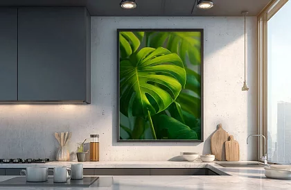 Frunza tropicală - imagine - Monstera în stil natural modern 45