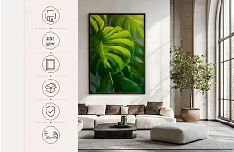 Frunza tropicală - imagine - Monstera în stil natural modern 45