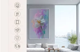 Aura fină - imagine - Orhidee în fum colorat 51
