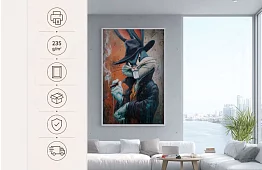 Lepurele aspru - imagine - Figură stilizată în stilul artei urbane 46