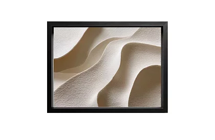 Valurile de nisip - imagine - Abstracție minimalistă în tonuri naturale 69A