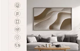 Valurile de nisip - imagine - Abstracție minimalistă în tonuri naturale 69A
