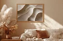 Valurile de nisip - imagine - Abstracție minimalistă în tonuri naturale 69A