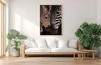 Proximitatea naturii - imagine - Zebra cu pui în detaliu 55